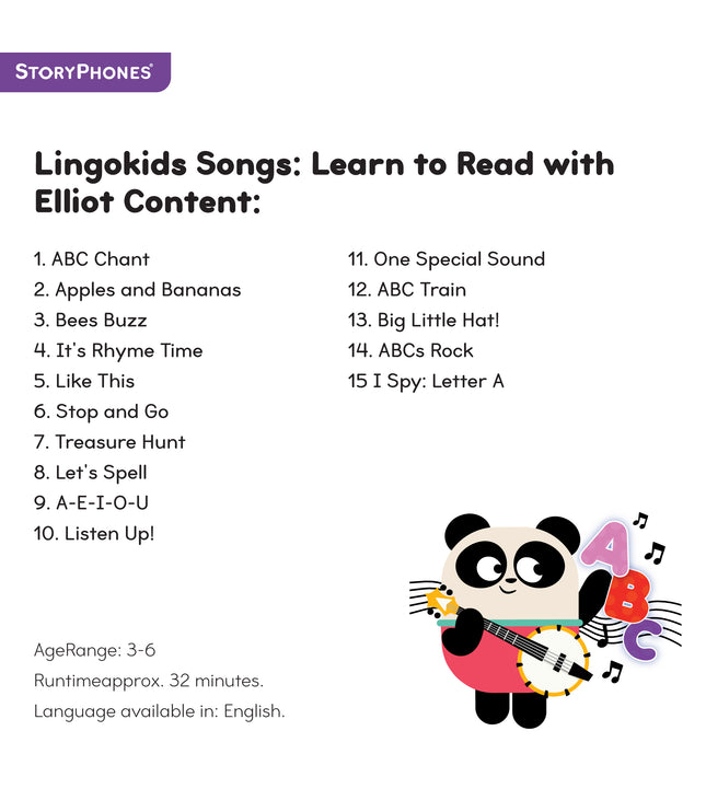 Lingokids Songs: Learn to Read with Elliot StoryShield