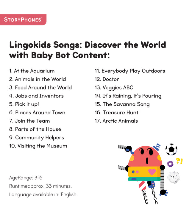 Lingokids Songs: Discover the World with Baby Bot StoryShield