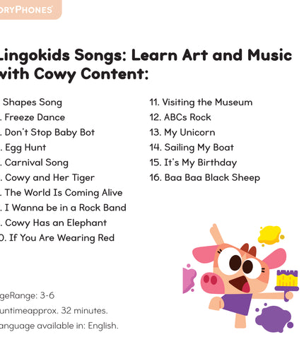 Lingokids Songs: Learn Art and Music with Cowy StoryShield
