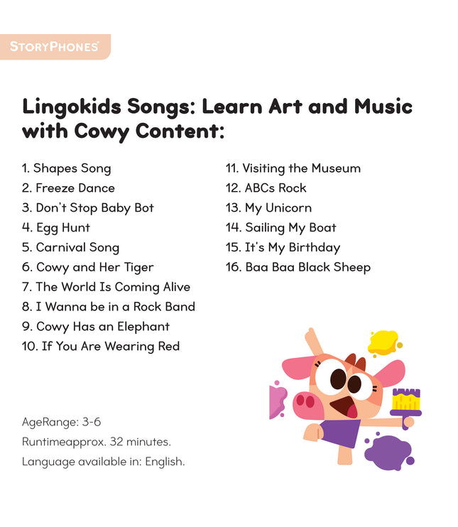 Lingokids Songs: Learn Art and Music with Cowy StoryShield