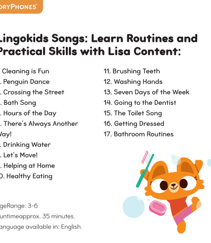 Lingokids Songs: Learn Routines and Practical Skills with Lisa