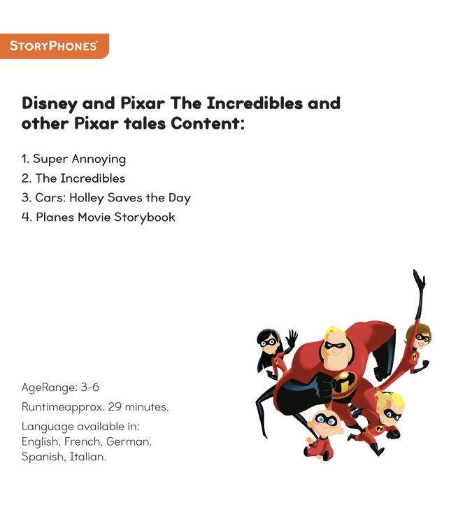 Disney and Pixar The Incredibles and other Pixar tales StoryShield