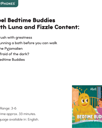 Abel Bedtime Buddies Luna & Fizzle