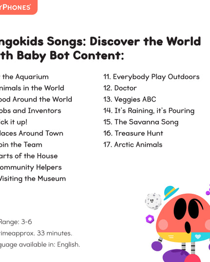 Lingokids Songs: Discover the World with Baby Bot StoryShield