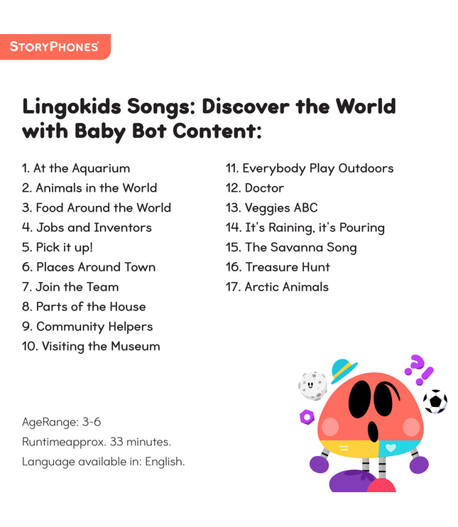 Lingokids Songs: Discover the World with Baby Bot StoryShield