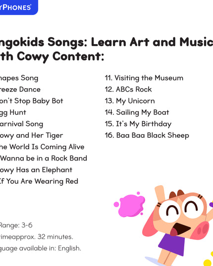 Lingokids Songs: Learn Art and Music with Cowy StoryShield
