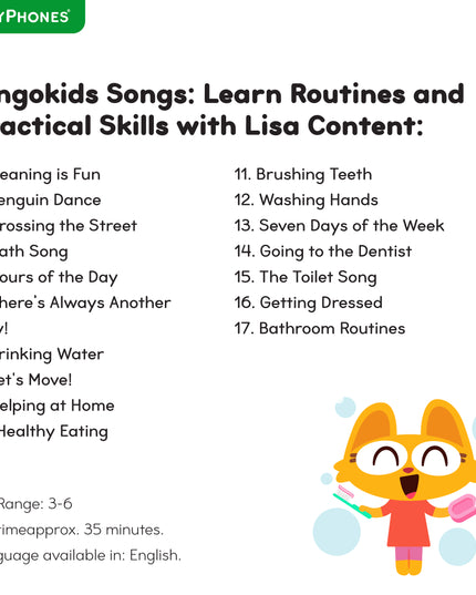 Lingokids Songs: Learn Routines and Practical Skills with Lisa
