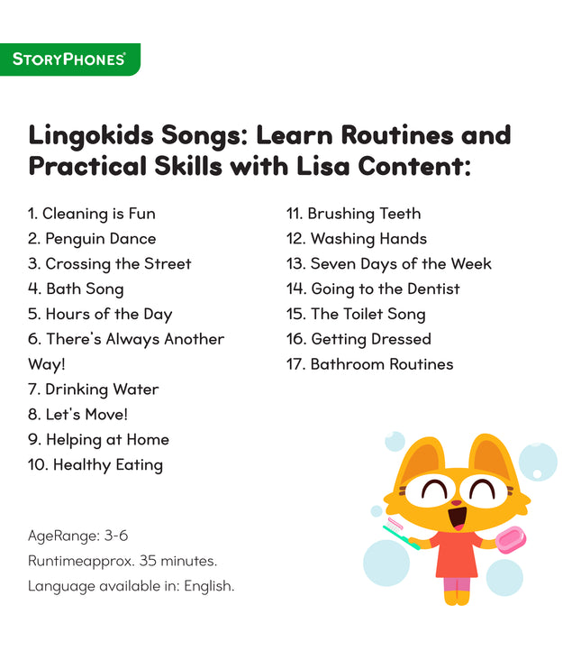 Lingokids Songs: Learn Routines and Practical Skills with Lisa