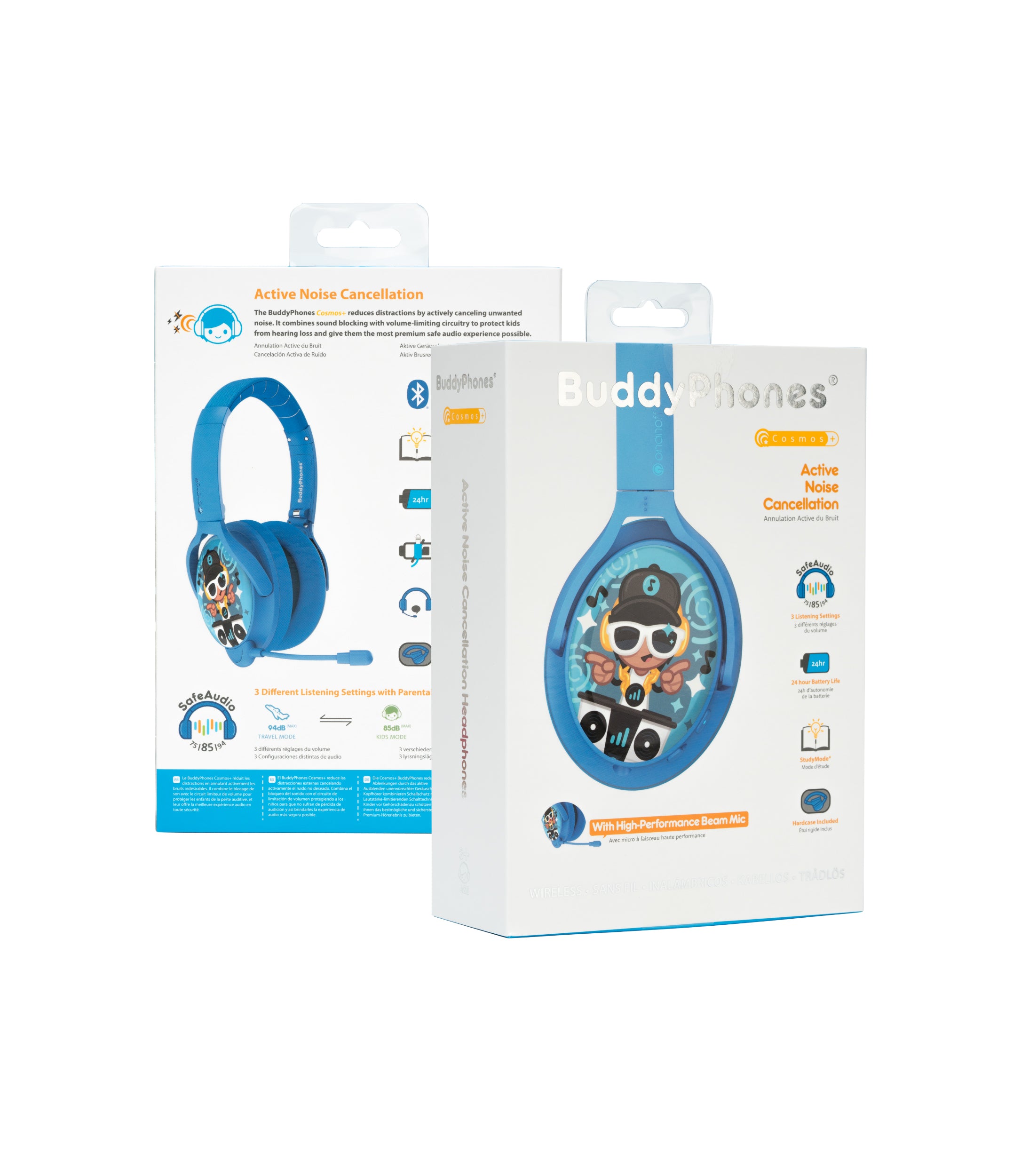 ONANOFF® BuddyPhones Cosmos+ Premium Kids' Wireless Headphones