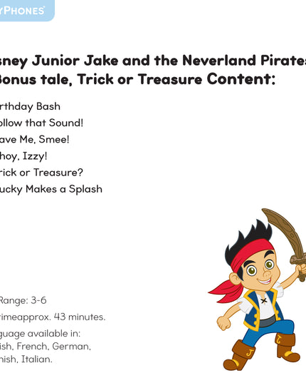 Disney Junior Jake and the Neverland Pirates StoryShield
