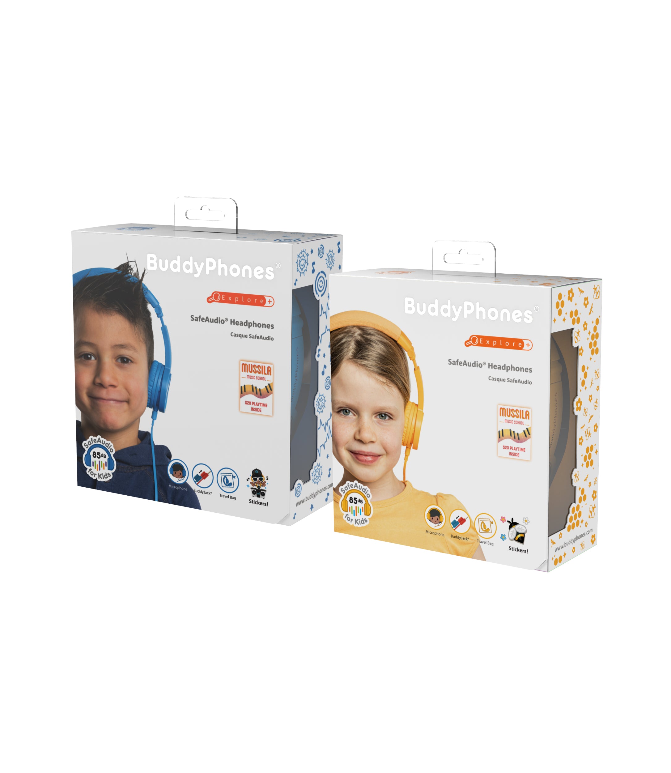 ONANOFF® BuddyPhones Explore+ | Safe Wired Kids’ Headphones for School ...