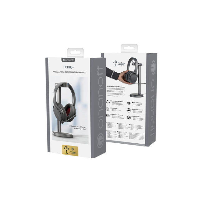 Fokus+ ANC Headphones with Wireless Charging Stand