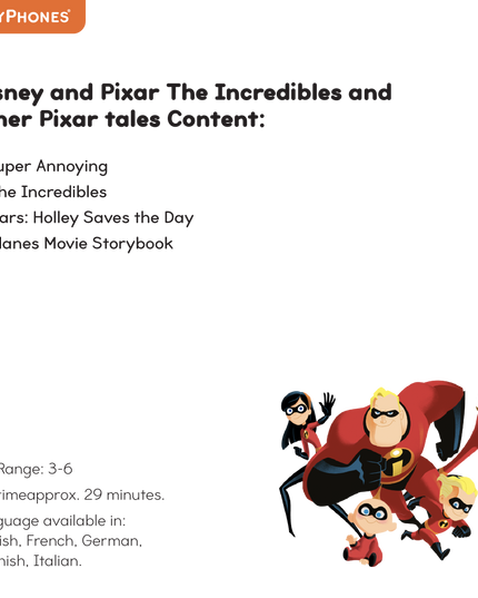 Disney and Pixar The Incredibles and other Pixar tales StoryShield