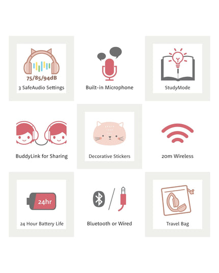 BuddyPhones PlayEars+ - Polar Bear