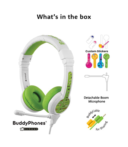 BuddyPhones School Green