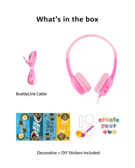 BuddyPhones Travel - Pink Travel